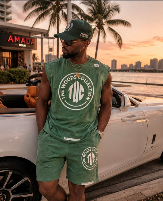 Sleeveless short set for men