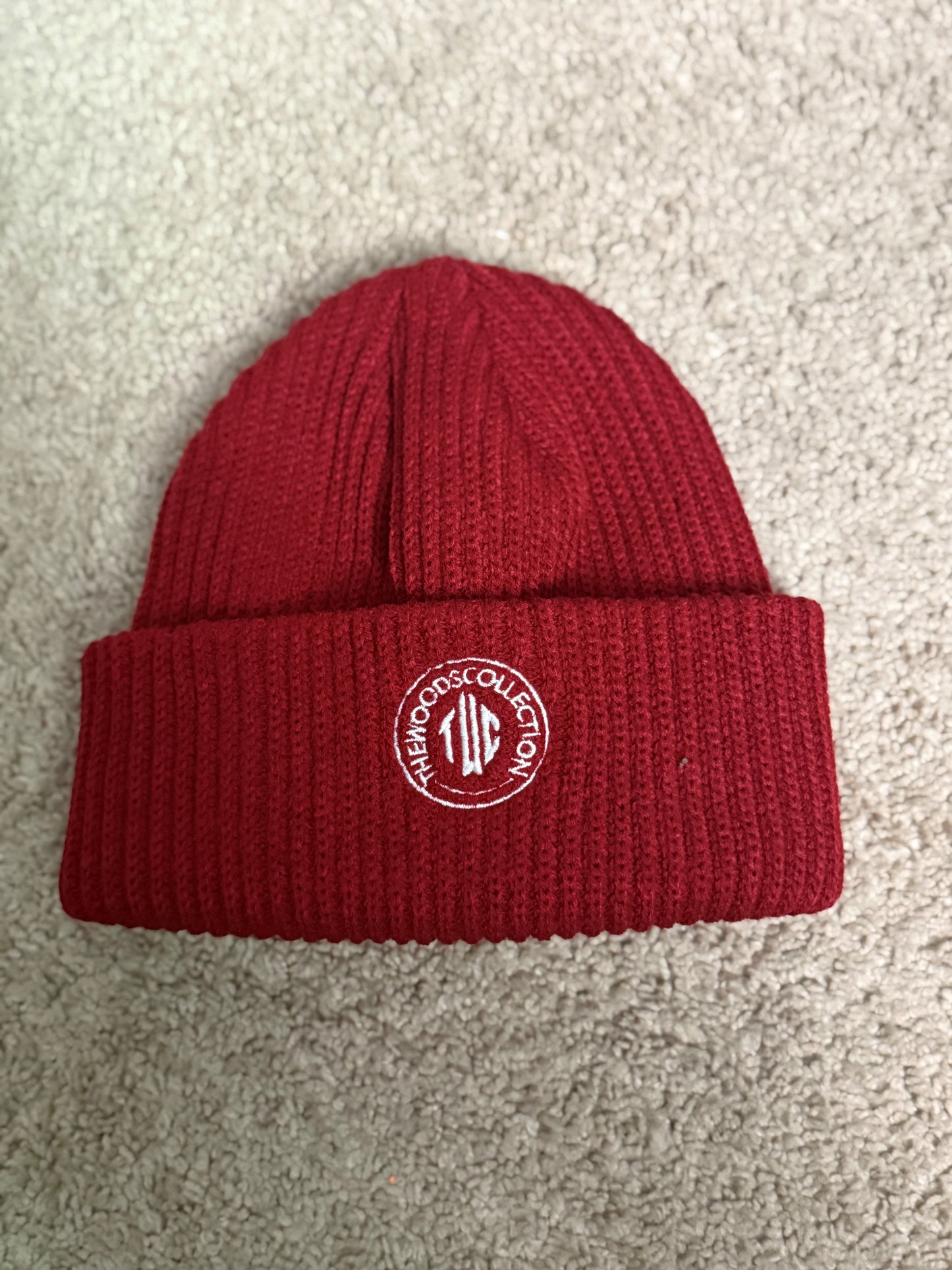 TWC Beanie Embroidery Burgundy