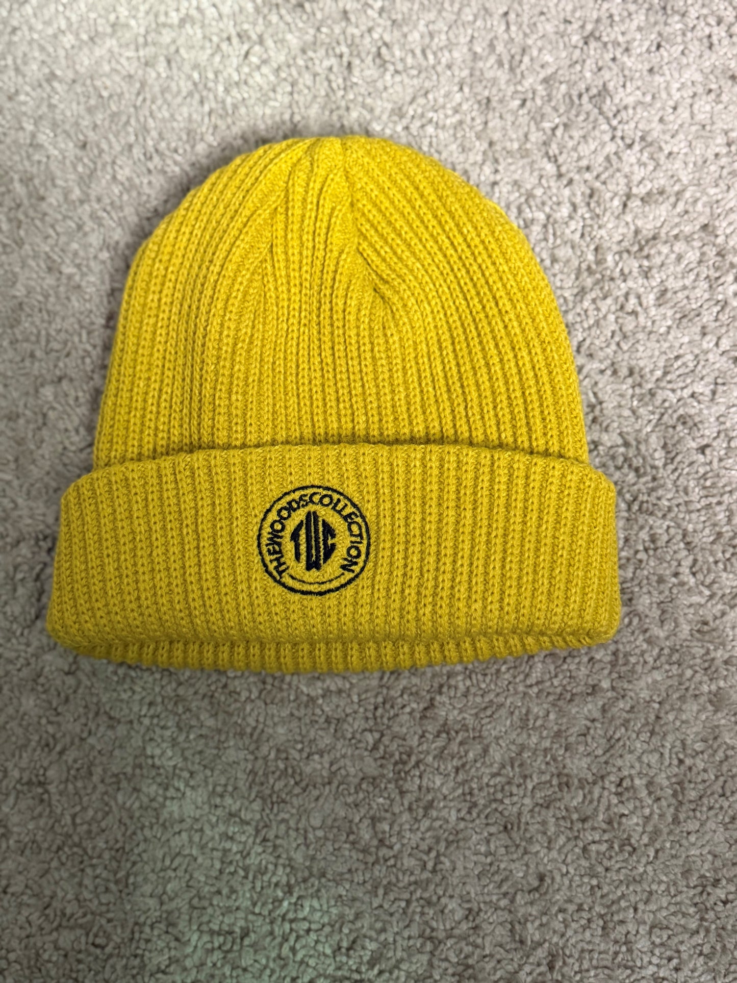 TWC Beanie Embroidery Mustard